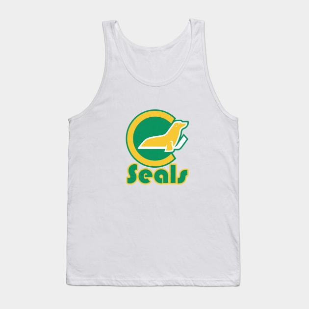 Vintage California Golden Seals Hockey Tank Top by LocalZonly